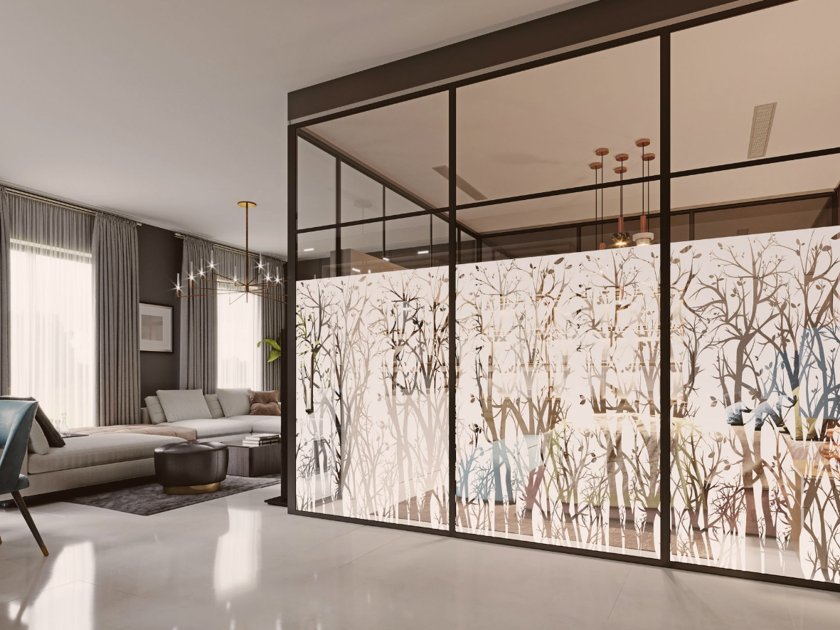 Floral Decorative Window Film | Dubai & Abu Dhabi