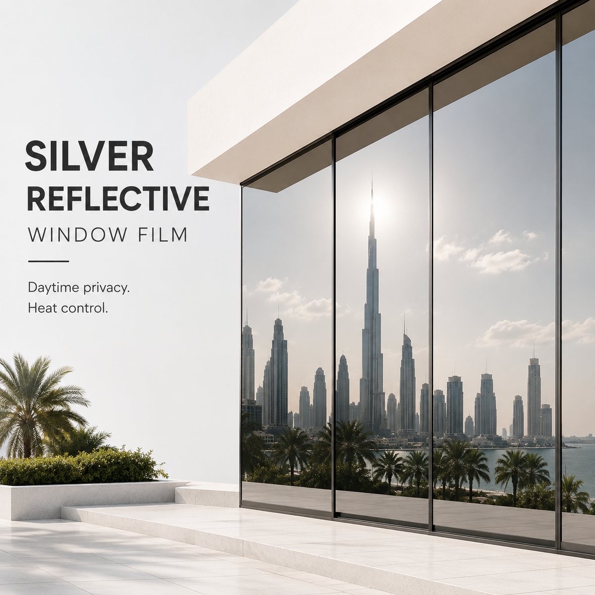 Silver Reflective Window Film Dubai