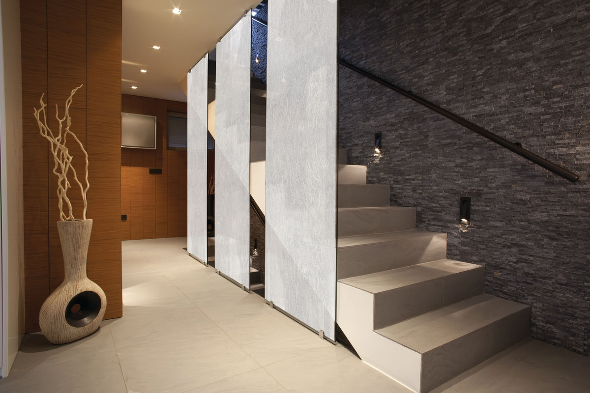 Classic decorative window film installed on architectural glass in Dubai and Abu Dhabi