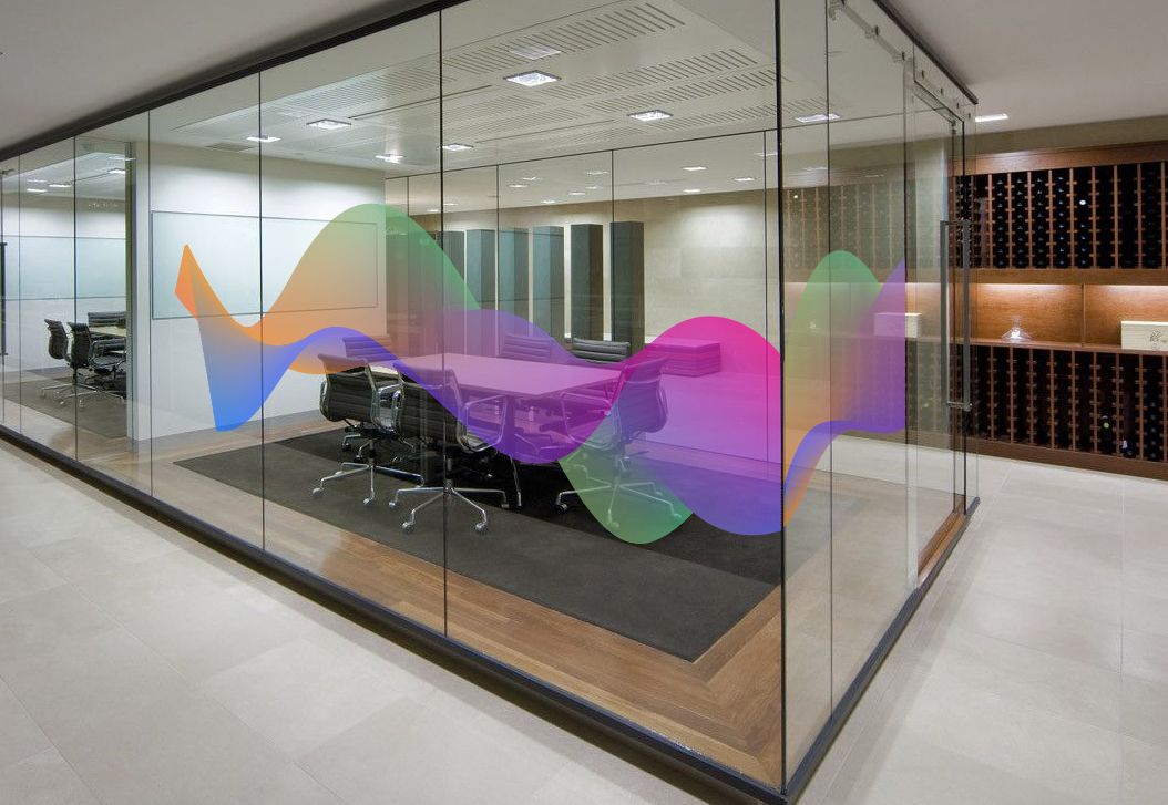 Clear Print Pet Easystick decorative window film installed on architectural glass in Dubai and Abu Dhabi