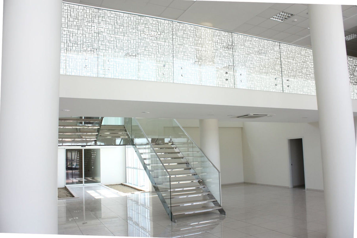 Decorum decorative window film installed on architectural glass in Dubai and Abu Dhabi