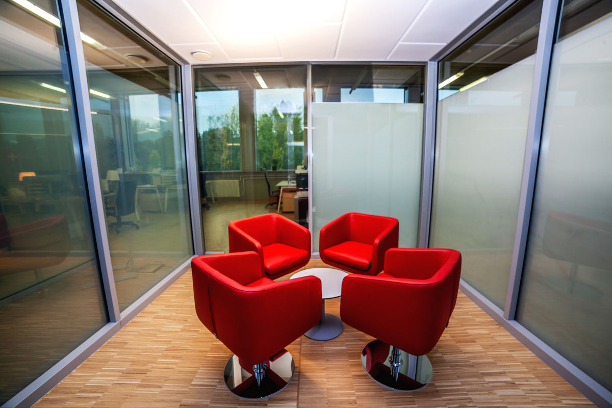 E-Film privacy window film Dubai for office glass partitions and windows