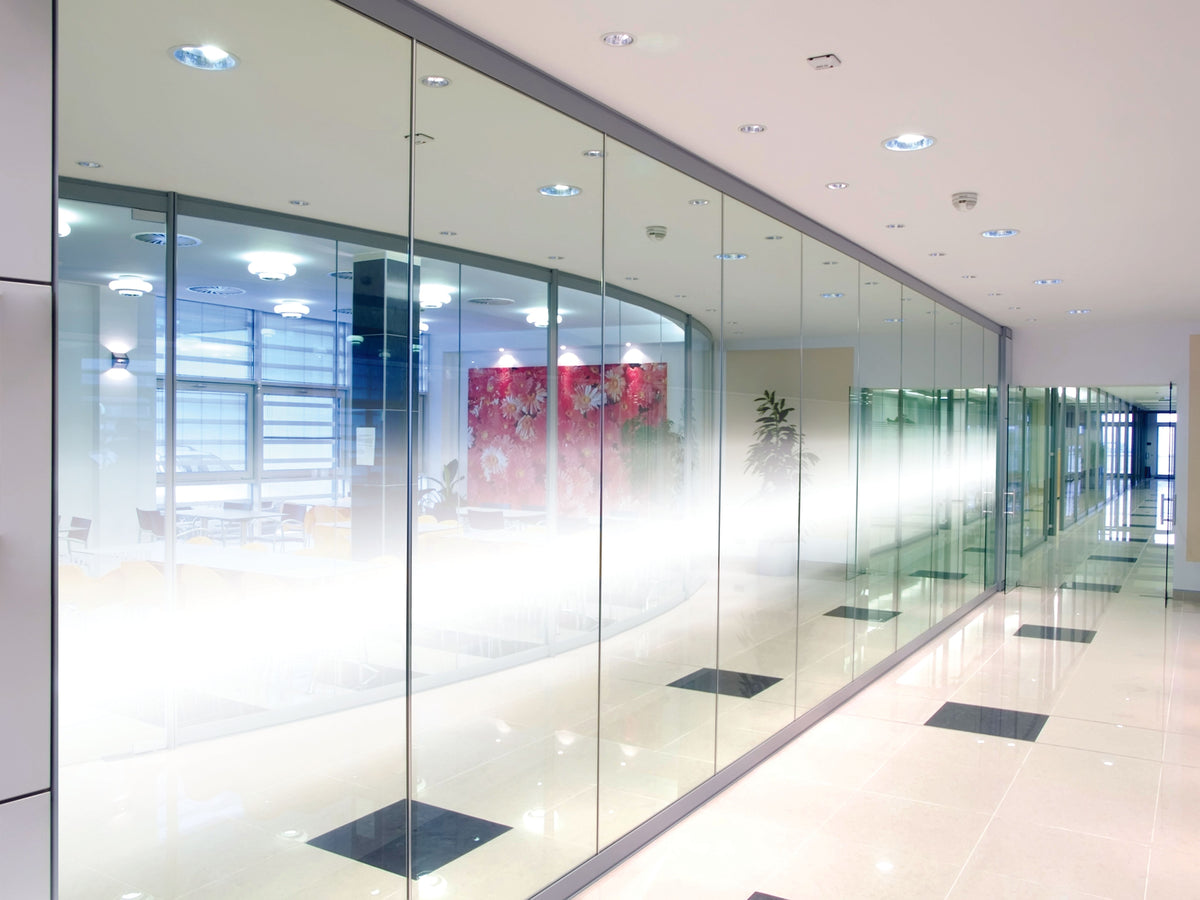 Futura decorative window film installed on architectural glass in Dubai and Abu Dhabi