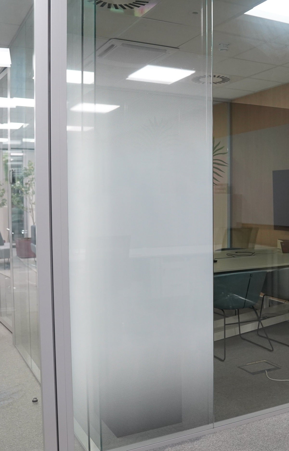 Gradient decorative window film installed on architectural glass in Dubai and Abu Dhabi