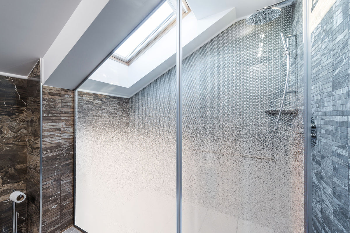 Perla decorative window film installed on architectural glass in Dubai and Abu Dhabi