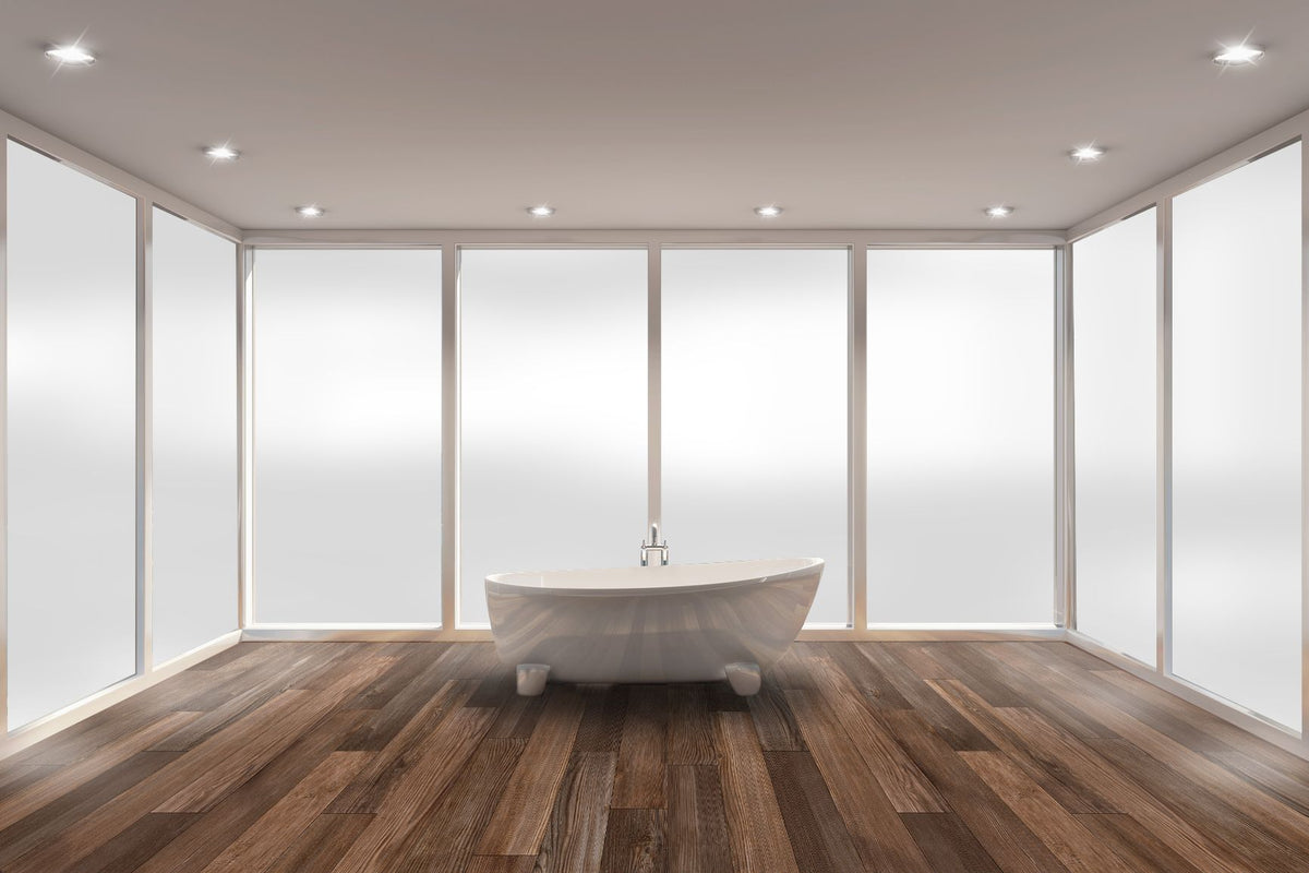 WHITE OPAQUE privacy window film Dubai for office glass partitions and windows